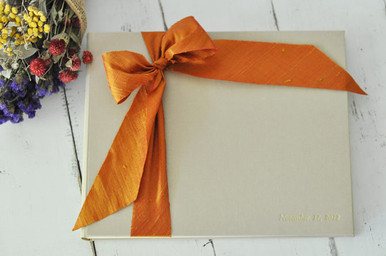 Harvest Themed Personalized Wedding Guest Book