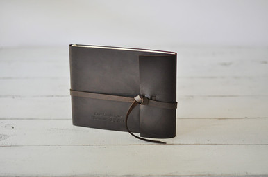 Leather Rustic Guest Book - Perfect for rustic wedding details