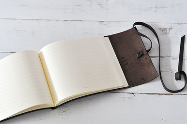 Leather Rust Guest Book