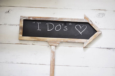 Wedding Chalkboard Arrow Sign from Blue Sky Papers