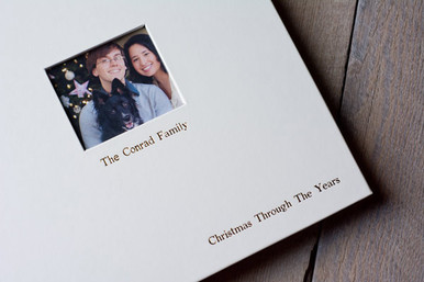 Personalized Holiday Scrapbook Cover