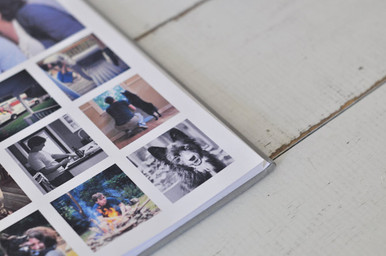Post Bound Scrapbook pages with instagram photos