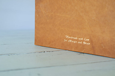Leather Album, Handmade with Love