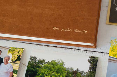 Family name on an Album for Grandparent Gift