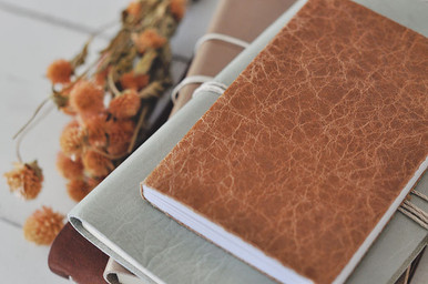 Cracked Leather Journal by Blue Sky Papers