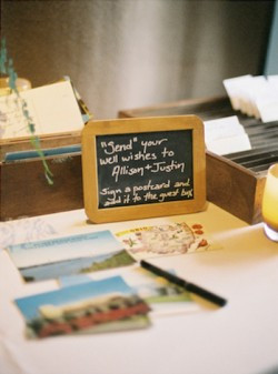 Postcard Guest Book
