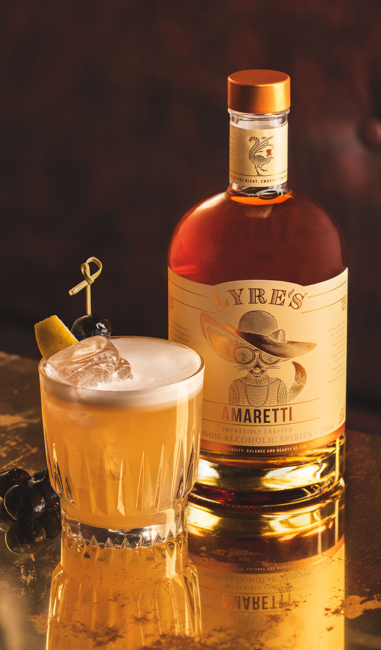 Non-Alcoholic Amaretti Sour Recipe | Lyre's