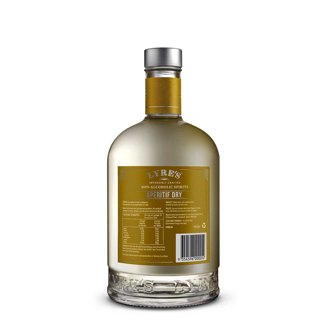 Aperitif Dry Non-Alcoholic Spirit - Dry Vermouth Ingredients | Lyre's
