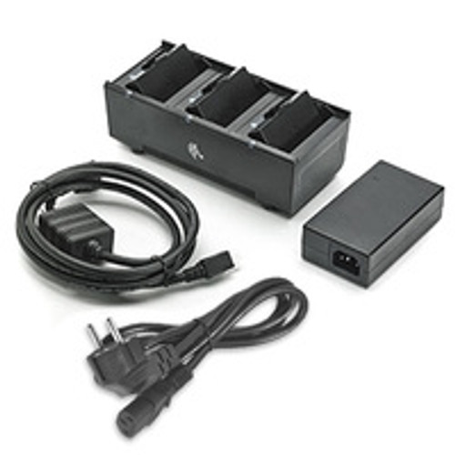 3 Slot Battery Charger; ZQ300 Series; includes power supply and EU power cord (SAC-MPM-3BCHGEU1-01)