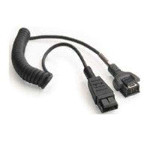 Headset adapter cable with a coiled section for use with the WT4090 and headsets made by VXI, Voxware, 50-11300-050R, and RCH50/RCH51 (25-114186-03R)