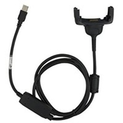 MC55/65/67: USB Charge and Communication Cable from the Terminal to Host system. Charging requires Power Supply PWR-BUA5V16W0WW, DC cable CBL-DC-383A1-01, and country specific two wire ungrounded AC power line cord (25-108022-04R)