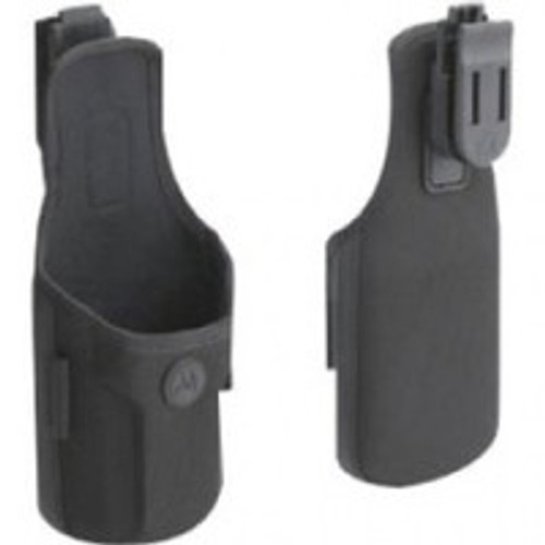 MC9500 Soft Case Holster. MC9500 orientation when holstered is Scan Exit Window down, allowing for easy grip for insertion/removal of the MC9500. (SG-MC9521110-01R)