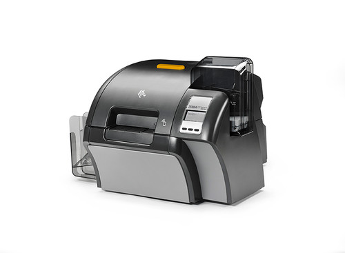 ZXP Series 9 Dual-sided printer with Dual-Sided Laminator Printer ZXP Series 9; Dual Sided, Dual-Sided Lamination, UK/EU Cords, USB, 10/100 Ethernet, Contact Station