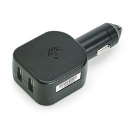 USB Cigarette Lighter Adapter Plug (5V, 2.5A). Includes two type A USB ports. Used with Rugged USB/Charge Cable (CBL-TC51-USB1-01) (CHG-AUTO-USB1-01)