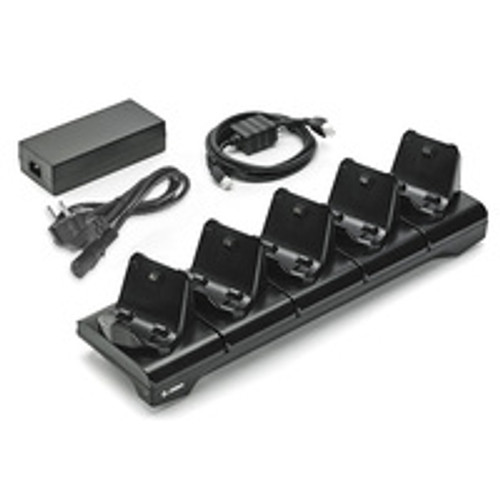 5-slot printer docking cradle; ZQ300 Series; includes power supply and EU power cord (CRD-MPM-5SCHGEU1-01)