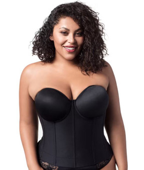 Elila Make It Smooth Strapless Longline Underwire Bra (Style 6421)