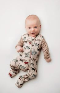 Rockin Royalty Convertible Bamboo Zip Footie Pajamas