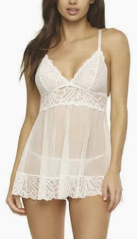 White lingerie babydoll lacey see thru with G string
