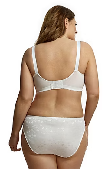 Elila Embroidered Microfiber Wireless Soft-cup Bra (Style 1301)