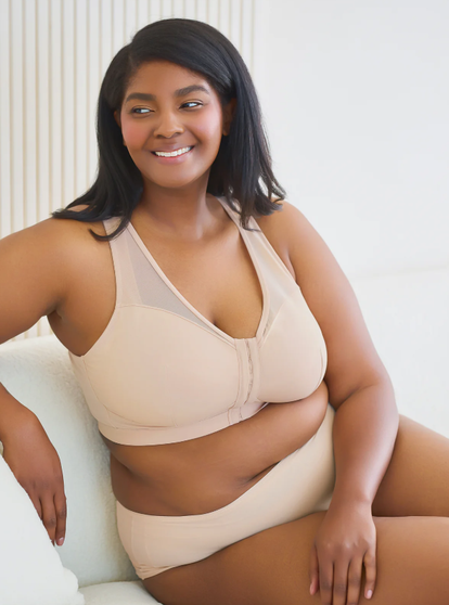 Leading Lady The Harper Wireless Mesh Front Closure Bra