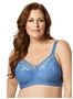 Elila Embroidered Microfiber Wireless Soft-cup Bra (Style 1301)