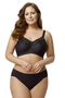 Elila Embroidered Microfiber Wireless Soft-cup Bra (Style 1301)