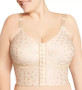 Elila Jacquard Wireless Front-Hook Longline Softcup Bra (Style 5415)
