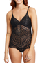 Montelle Intimates Lacy Teddy Bodysuit