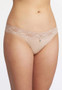 Montelle Intimates Lace Thong with Diamond Charm