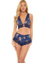 Bralette with cheeky lace accent