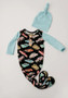 Rockin Royalty Custom Bamboo Infant Knotted Gown
