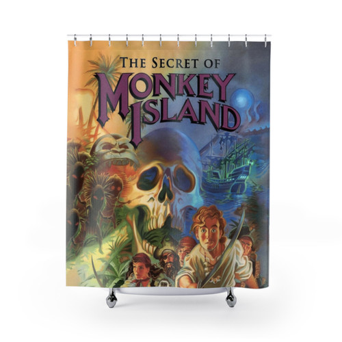 The Secret of Monkey Island Retro Gamer Shower Curtains