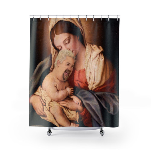 Guy Fieri Baby Jesus Shower Curtains