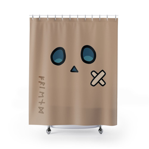 Nanashi Mumei Hololive Council Shower Curtain