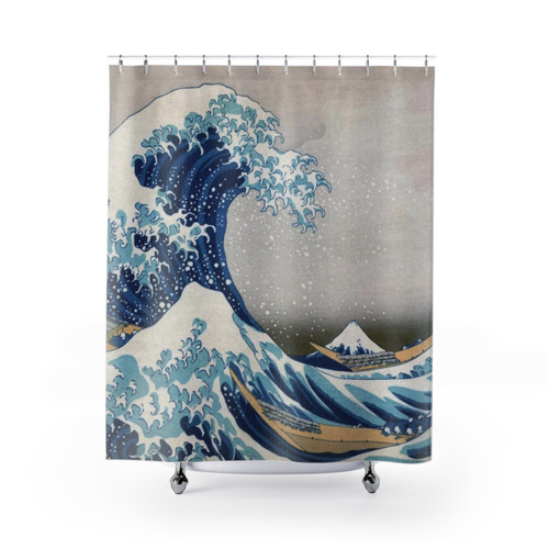 Hokusai's The Great Wave Shower Curtain