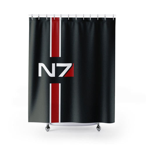 Mass Effect N7 Emblem Shower Curtain