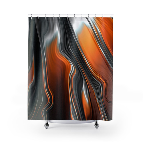 Colorful Abstract Paint Shower Curtains