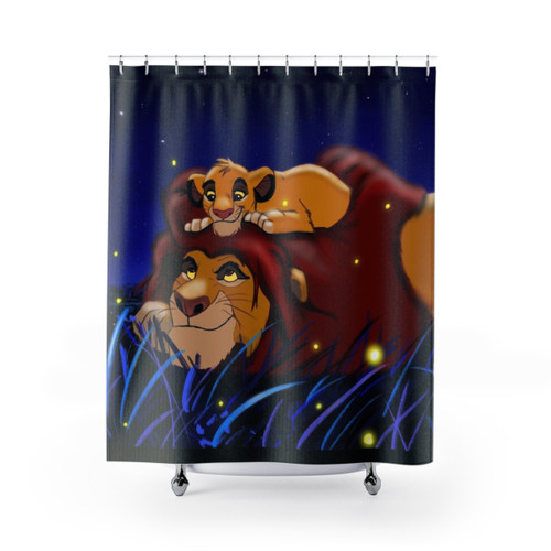 Vibrant Lion King Shower Curtains
