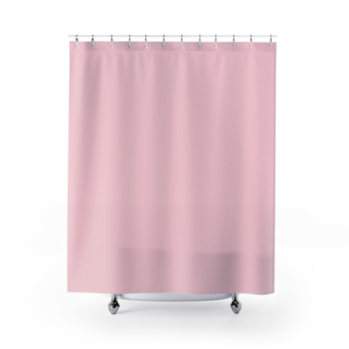 Pastel Pink Shower Curtains for Preppy Bathroom Decor