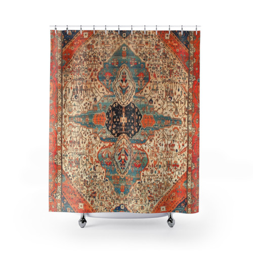 Persian Rug Print Shower Curtains