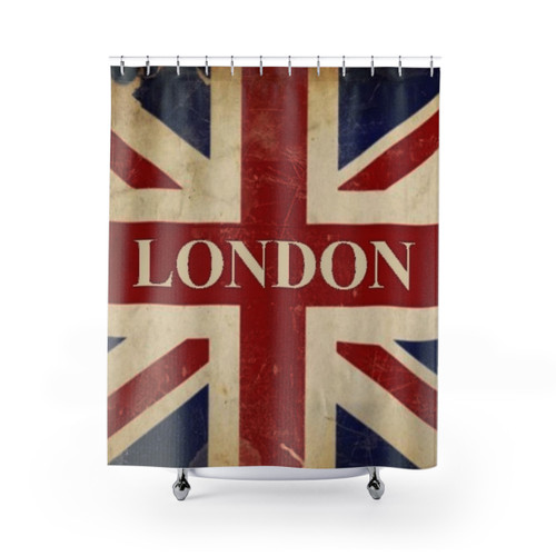 I Love London Union Jack Shower Curtains
