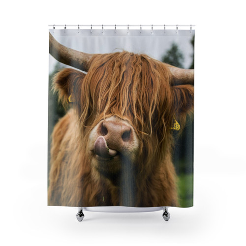 Highland Cow Shower Curtain
