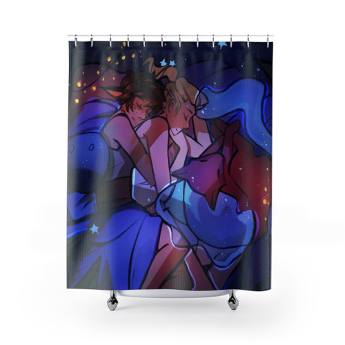After the War Adora and Catra Shower Curtains