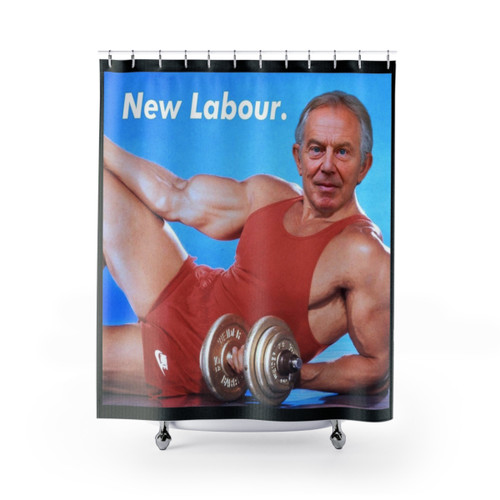 Tony Blair Themed Shower Curtains