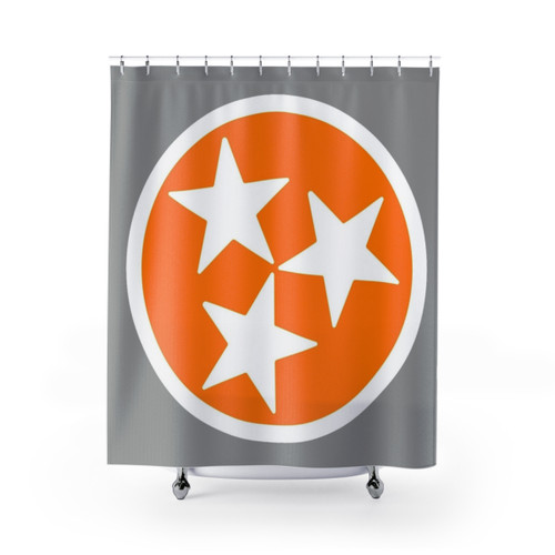 University of Tennessee Tri-Star Shower Curtains