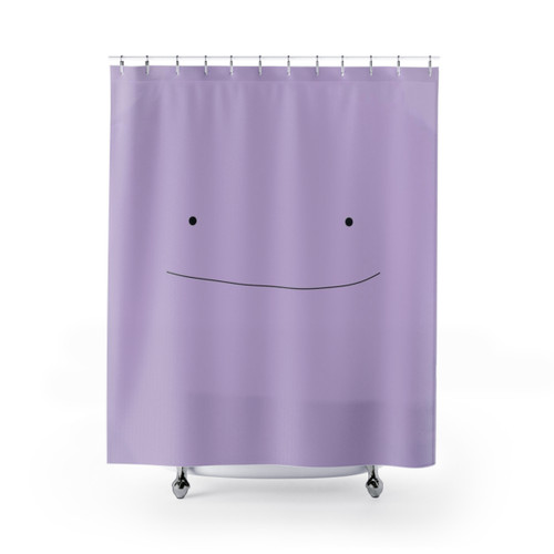 Ditto Face Pokemon Shower Curtains