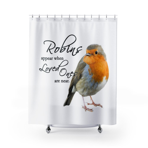 Robins Appear Shower Curtains