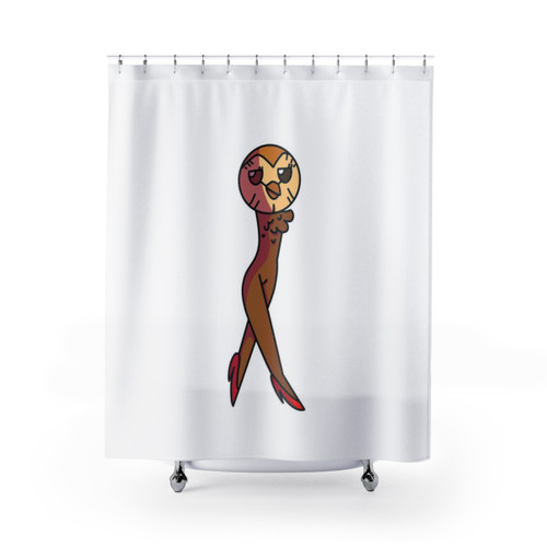 Hooty themed shower curtain for The Owl House fans