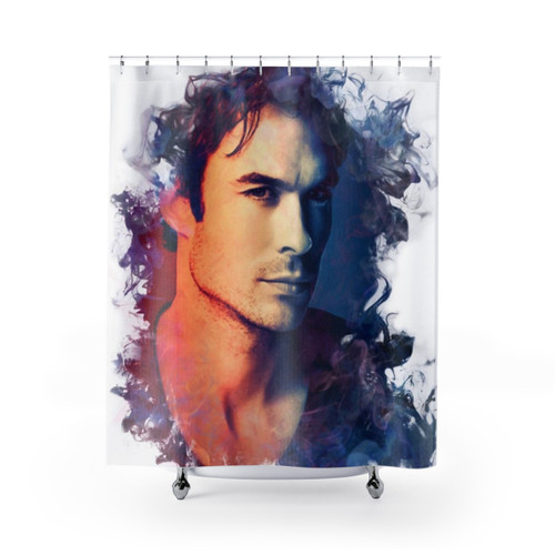 Ian Somerhalder Shower Curtain Featuring Damon Salvatore