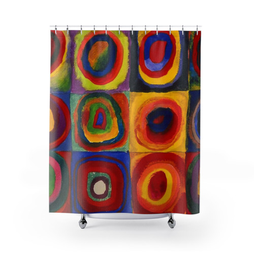 Kandinsky Concentric Circles Shower Curtains